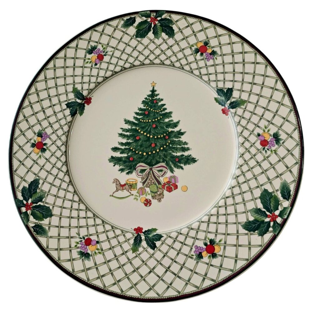Mikasa Christmas Story Serving Plate 12.5" platter round romantic country dishw - Picture 1 of 9
